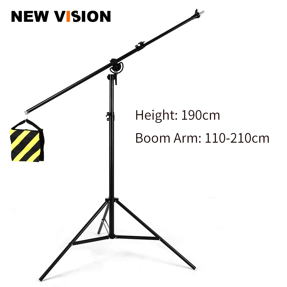 126" 320cm Two Way Rotatable Aluminum Adjustable Tripod Boom Light Stand with Sandbag for Studio Photography Video
126" 320cm Two Way Rotatable Aluminum Adjustable Tripod Boom Light Stand with Sandbag for Studio Photography Video