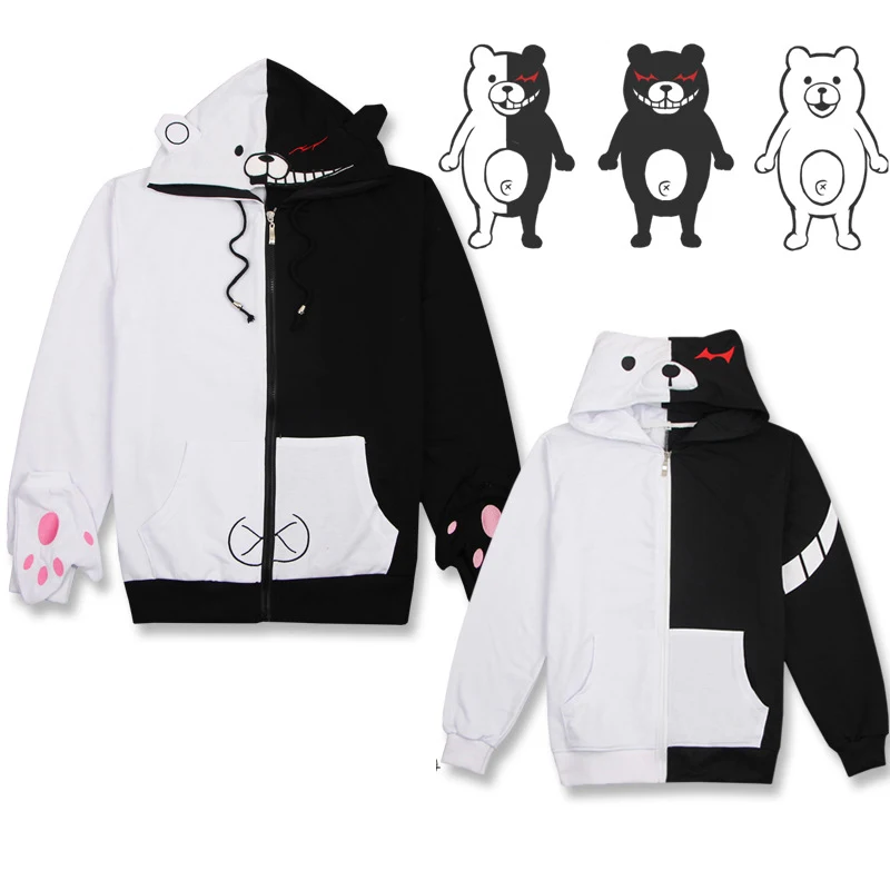 Game Danganronpa Cosplay costume Monokuma Hoodies Spring Autumn Cartoon Bear Sweatshirt Unisex Casual Thin Coat
Game Danganronpa Cosplay costume Monokuma Hoodies Spring Autumn Cartoon Bear Sweatshirt Unisex Casual Thin Coat