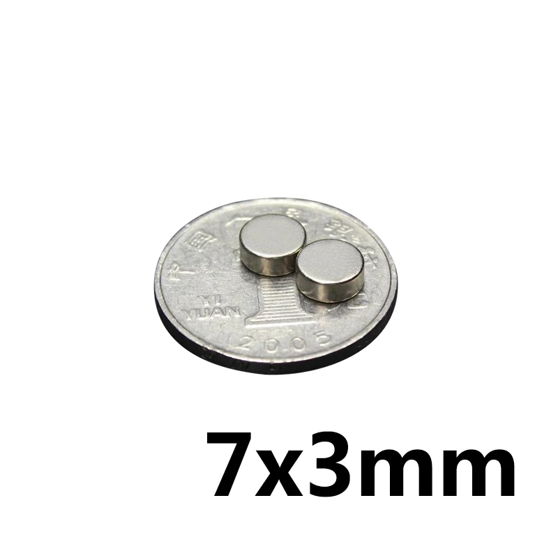 50Pcs 7x3 Neodymium Magnet Permanent N35 NdFeB Super Strong Powerful Small Round Magnetic Magnets Disc 7mm x 3mm
50Pcs 7x3 Neodymium Magnet Permanent N35 NdFeB Super Strong Powerful Small Round Magnetic Magnets Disc 7mm x 3mm