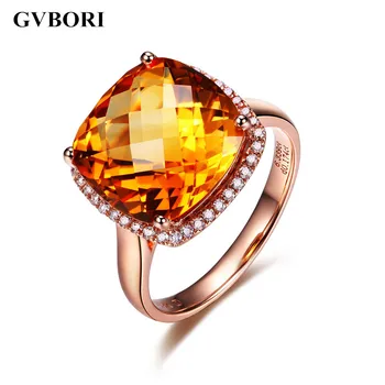 GVBORI 18K Rose Gold&Natural Diamond Citrine Yellow Gemstone Ring Fine Diamond Jewelry
GVBORI 18K Rose Gold&Natural Diamond Citrine Yellow Gemstone Ring Fine Diamond Jewelry