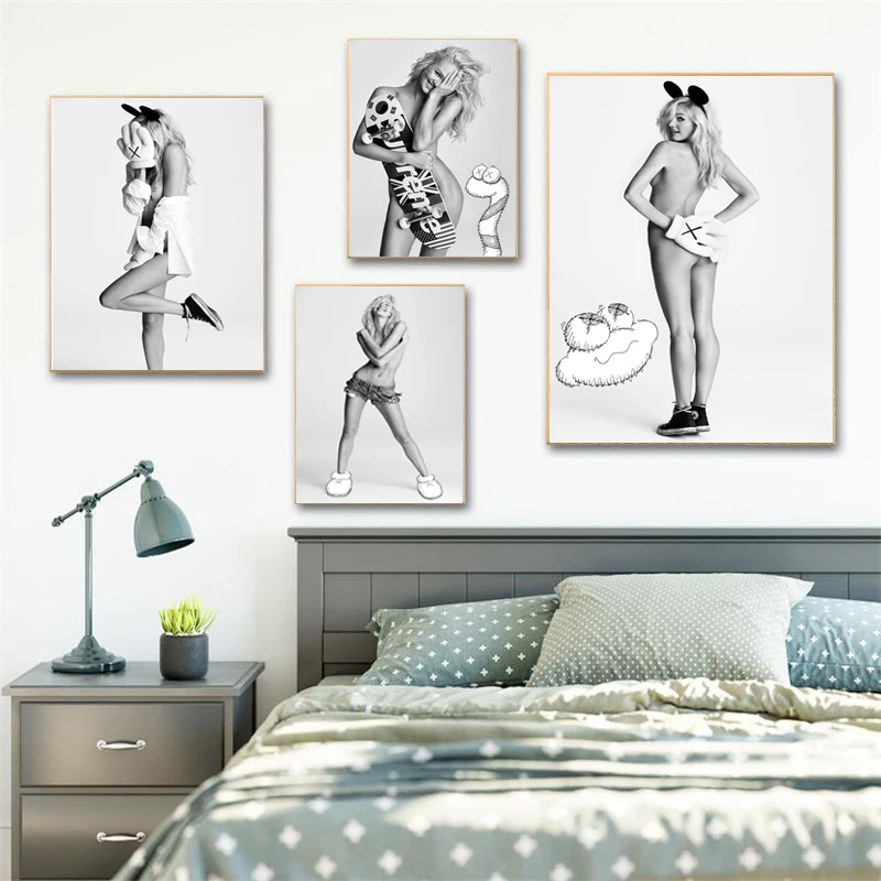 SURE LIFE Modern Fashion Kaws Sexy Model Girl Canvas Printings Decorative Wall Art Pictures Poster Print For Bedroom Home Decor
SURE LIFE Modern Fashion Kaws Sexy Model Girl Canvas Printings Decorative Wall Art Pictures Poster Print For Bedroom Home Decor