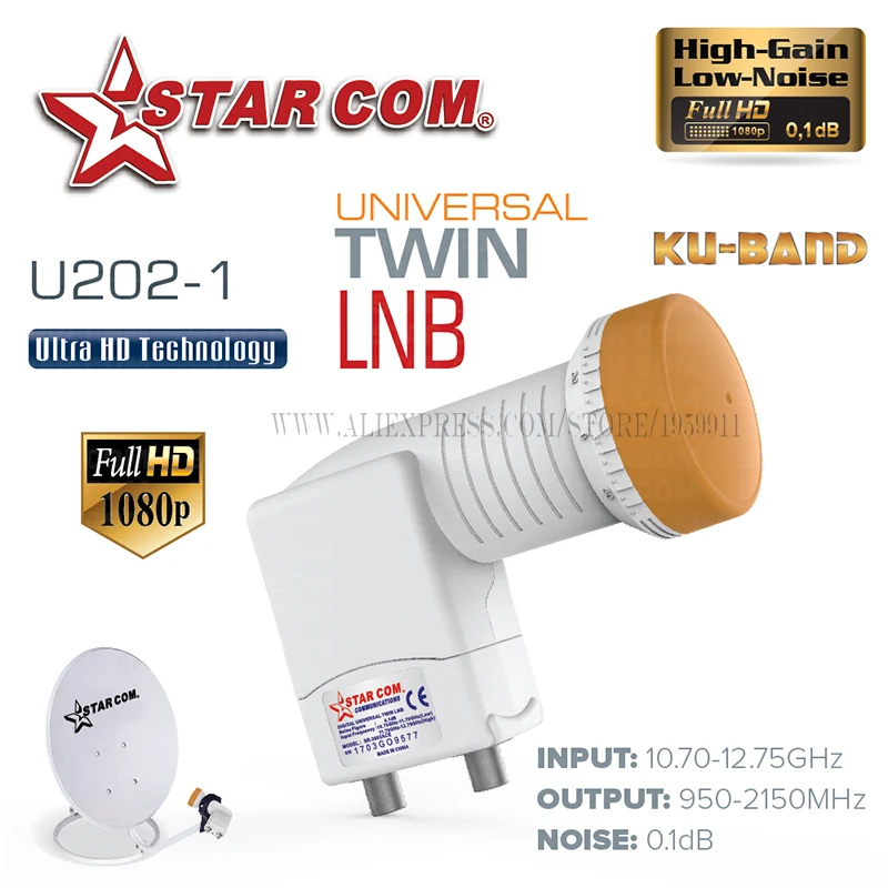 TWIN LNB FOR SATELLITE TV RECEIVER 2