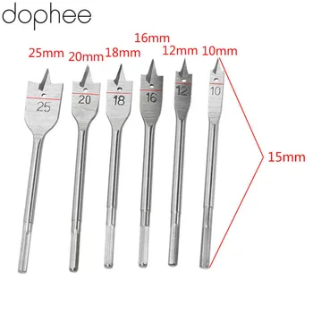 dophee 6pcs Power Drill Spade Bit Set Woodworking Quick Change Spade Paddle Flat Wood Boring Drill Bit Tools 10/12/16/18/20/25mm
dophee 6pcs Power Drill Spade Bit Set Woodworking Quick Change Spade Paddle Flat Wood Boring Drill Bit Tools 10/12/16/18/20/25mm