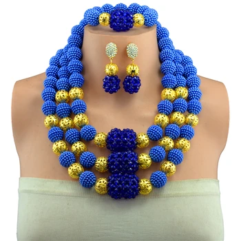 Deep Blue African Beads Fashion Jewelry Sets Nigerian Wedding Beads Necklace Jewelry Set 3 Row Crytals 2017 New Arrival
Deep Blue African Beads Fashion Jewelry Sets Nigerian Wedding Beads Necklace Jewelry Set 3 Row Crytals 2017 New Arrival