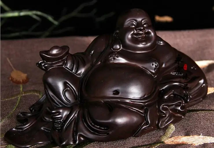 20*11*8cm ebony wood carving decoration small Buddha Maitreya Home Furnishing sat smiling Buddha
20*11*8cm ebony wood carving decoration small Buddha Maitreya Home Furnishing sat smiling Buddha