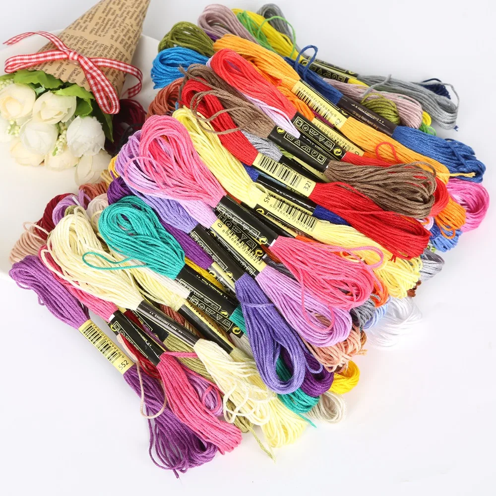 100 Muliti Color Cross Stitch Cotton Sewing Thread Embroidery Floss DIY Craft Sewing Accessories Tools each color 7.5m 6 shares
100 Muliti Color Cross Stitch Cotton Sewing Thread Embroidery Floss DIY Craft Sewing Accessories Tools each color 7.5m 6 shares
