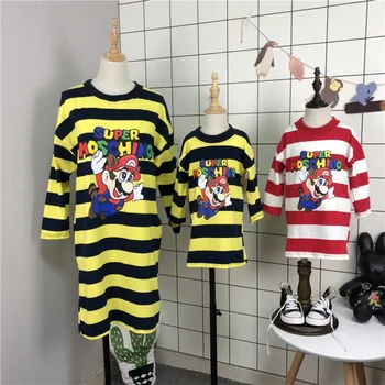 matching Mother and Daughter Dresses Clothes cartoon Mom Son Outfits Cotton Long Striped family T-shirts christmas pajamas
matching Mother and Daughter Dresses Clothes cartoon Mom Son Outfits Cotton Long Striped family T-shirts christmas pajamas