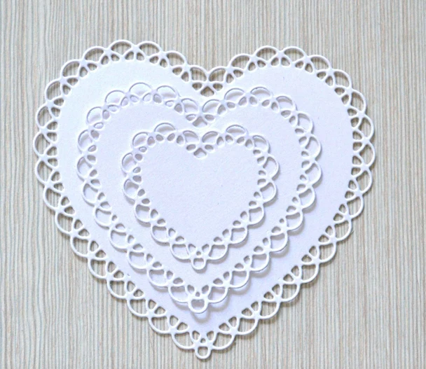 Love Heart Shape DIY Cutting Dies Stencil Scrapbooking Paper Embossing Craft