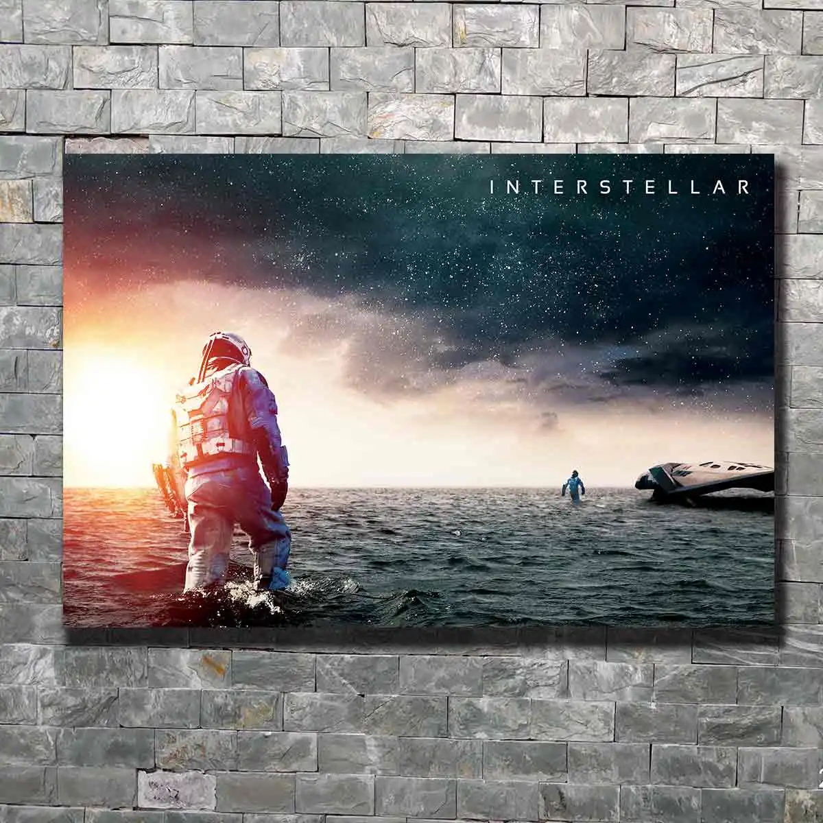 Movie Interstellar Art Poster custom Home Wall decor 12x18 24x36canvas living roomdecor | Дом и сад