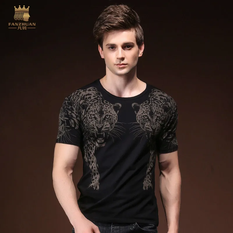 FanZhuan Free Shipping New Male fashion Men's casual 2018 Summer Cheetah 94% cotton Animal Printed Short Sleeved T Shirt 825105
FanZhuan Free Shipping New Male fashion Men's casual 2018 Summer Cheetah 94% cotton Animal Printed Short Sleeved T Shirt 825105