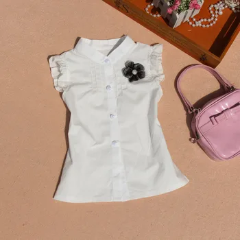 New Summer Children Clothing Baby Girl Stripe Shirt Girls Clothes 14 Years White Cotton Blouse Teenage School Sleeveless Tops
New Summer Children Clothing Baby Girl Stripe Shirt Girls Clothes 14 Years White Cotton Blouse Teenage School Sleeveless Tops