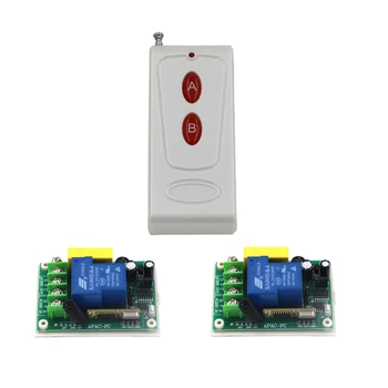 RF Wireless Remote Control Switch 1X 433MHZ 2CH Transmitter + 2 X 220V 30A 1CH Receivers Home Smart Control Switch SKU: 5524
RF Wireless Remote Control Switch 1X 433MHZ 2CH Transmitter + 2 X 220V 30A 1CH Receivers Home Smart Control Switch SKU: 5524