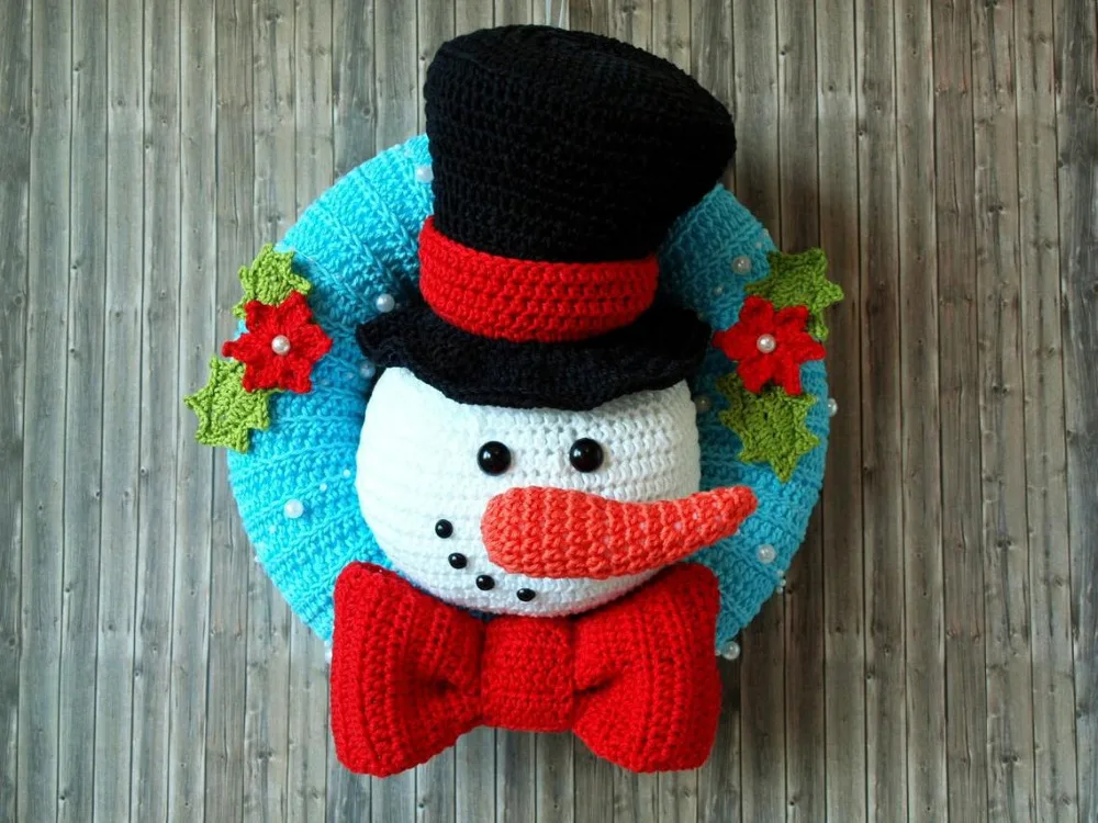 Crochet Guide Door Wreath