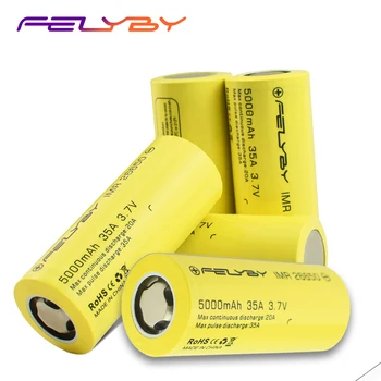 FELYBY 1-5pcs High Capacity 5000mAh 3.7V Rechargeable 26650 Lithium Battery for Flashlights/Solar/UPS/Electronic Tools
FELYBY 1-5pcs High Capacity 5000mAh 3.7V Rechargeable 26650 Lithium Battery for Flashlights/Solar/UPS/Electronic Tools
