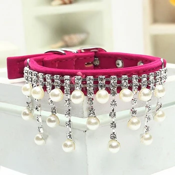200Pcs/Lot Fashion Bling Diamond Flocking Chain Hoist Pearl Dog Collar Pet Supplies Dog Necklace
200Pcs/Lot Fashion Bling Diamond Flocking Chain Hoist Pearl Dog Collar Pet Supplies Dog Necklace
