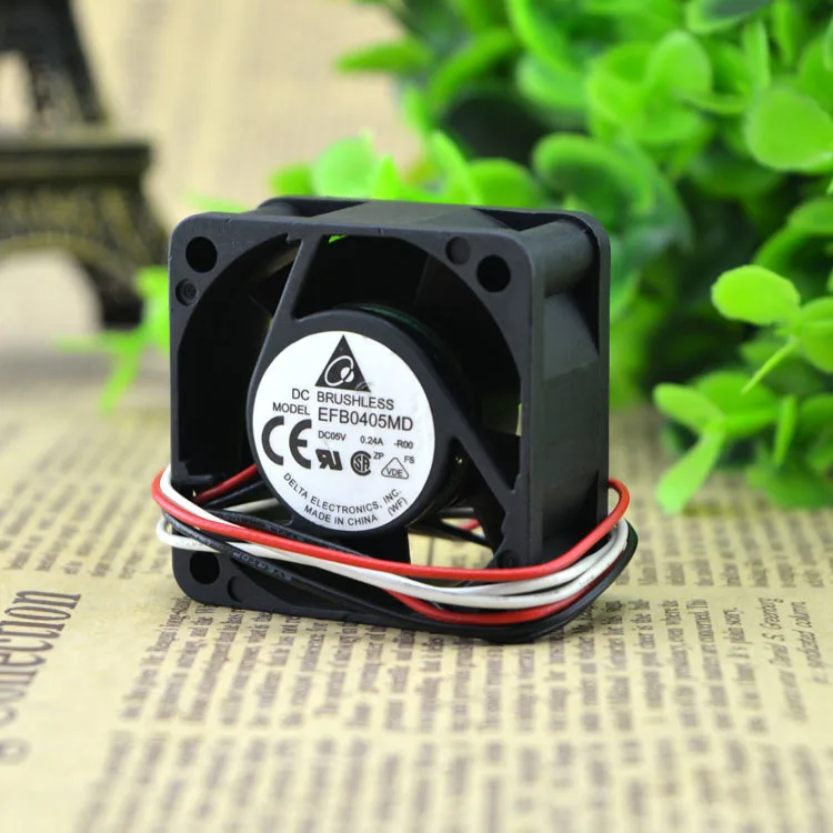 Delta EFB0405MD -R00 4020 4cm 40x40x20mm DC 5V 0.24A 3-wire 4-pin Server Inverter Speed Computer Cpu Blower Axial Cooling Fan
Delta EFB0405MD -R00 4020 4cm 40x40x20mm DC 5V 0.24A 3-wire 4-pin Server Inverter Speed Computer Cpu Blower Axial Cooling Fan