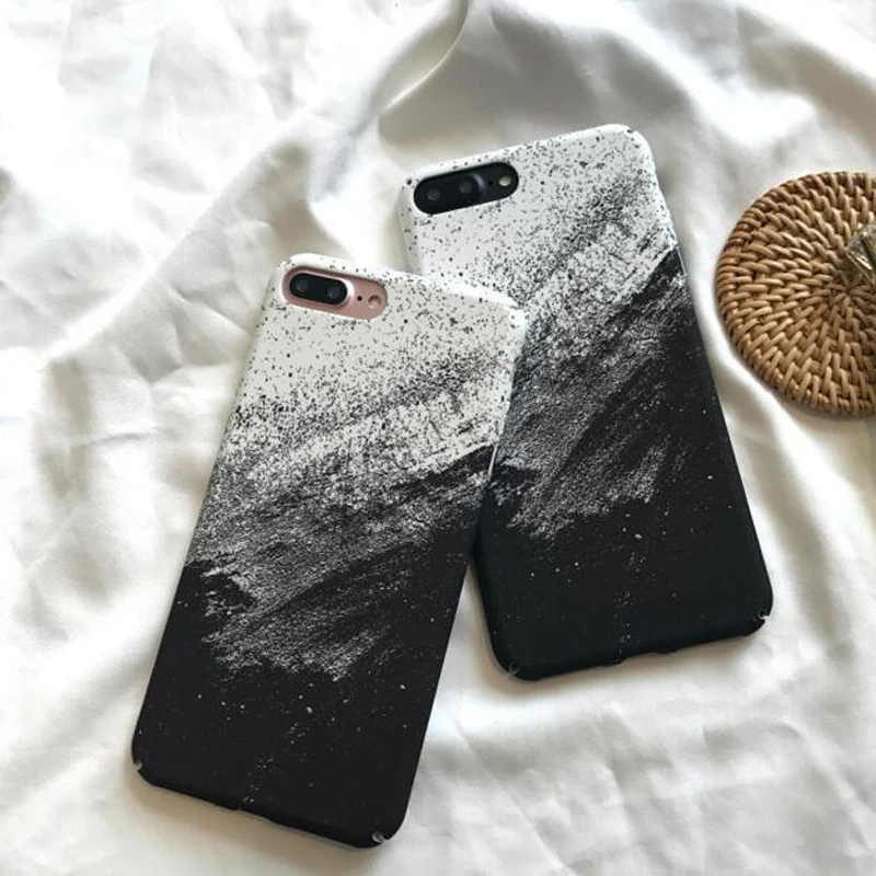 Cover For iphone 7 Simple Black White Oil Painting PC Hard Plastic Case For iphone 6 S 6S 6Plus 7 7Plus 8Plus 8 Plus Phone Case
Cover For iphone 7 Simple Black White Oil Painting PC Hard Plastic Case For iphone 6 S 6S 6Plus 7 7Plus 8Plus 8 Plus Phone Case