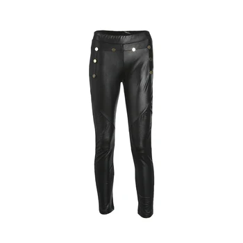 Newly Fashion Women Ladies PU Leather Pants Stretchy Push Up Pencil Skinny Black Button Pants Size S/M/L/XL
Newly Fashion Women Ladies PU Leather Pants Stretchy Push Up Pencil Skinny Black Button Pants Size S/M/L/XL
