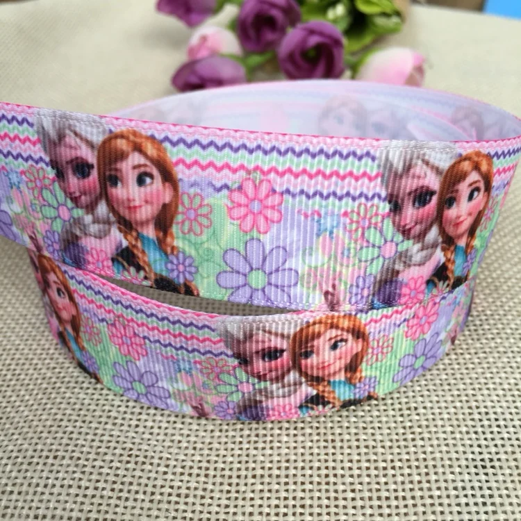 1'' (25mm) 5yard Anna and Elsa Princess cartoon grosgrain ribbon for party decoration gift ribbon Free shipping
1'' (25mm) 5yard Anna and Elsa Princess cartoon grosgrain ribbon for party decoration gift ribbon Free shipping