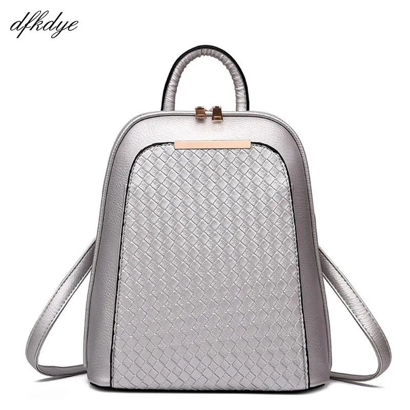 Women Pu Leather Backpack Bags Backpacks For Teenagers Girls Silver High Quality Female Back Pack Bag Fashion Back Pack Bagpack 
Women Pu Leather Backpack Bags Backpacks For Teenagers Girls Silver High Quality Female Back Pack Bag Fashion Back Pack Bagpack