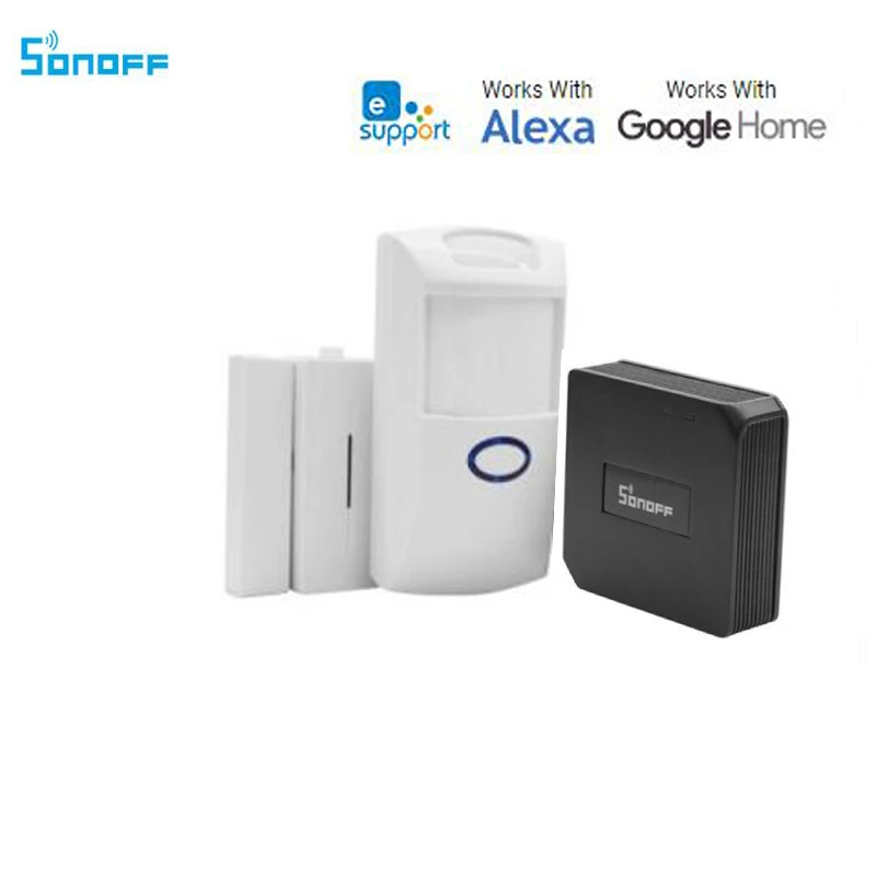 Sonoff Smart Home Automation Door Window Motion Alarm Sensor, Pir2 Sensor and RF Bridge 433 Work with Amazon Alexa, Google Home
Sonoff Smart Home Automation Door Window Motion Alarm Sensor, Pir2 Sensor and RF Bridge 433 Work with Amazon Alexa, Google Home