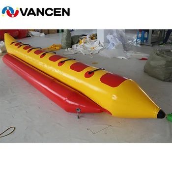 

Single Tube Inflatable Banana Boat Flying Fish Boat Comercial Single Tube 6 Seaters Water Floating Toys for Adults