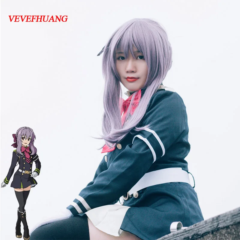 Seraph Of The End Hiiragi Shinoa High Quality Heat Resistant Synthetic Wig Light Purple Sexy Synthetic Hair Cosplay Wigs
Seraph Of The End Hiiragi Shinoa High Quality Heat Resistant Synthetic Wig Light Purple Sexy Synthetic Hair Cosplay Wigs