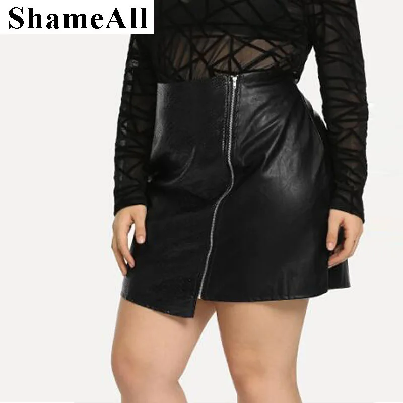 Plus Size Snake Pattern Basic Pu Leather Black Mini Skirt 3Xl 5Xl 4Xl Lady Work Wear Chic High Waist Zipper Split Pencil Skirts
Plus Size Snake Pattern Basic Pu Leather Black Mini Skirt 3Xl 5Xl 4Xl Lady Work Wear Chic High Waist Zipper Split Pencil Skirts