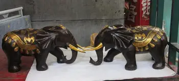 Chinese Fengshui Bronze Gild Elephant Bat Fu Auspicious Animal Lucky Statue Pair
Chinese Fengshui Bronze Gild Elephant Bat Fu Auspicious Animal Lucky Statue Pair