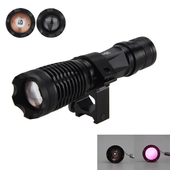 Zoomable Focus 5W Infrared Light Flashlight Hunting Torch Night IR Vision+Gun Mount To be used with Night Vision Device
Zoomable Focus 5W Infrared Light Flashlight Hunting Torch Night IR Vision+Gun Mount To be used with Night Vision Device
