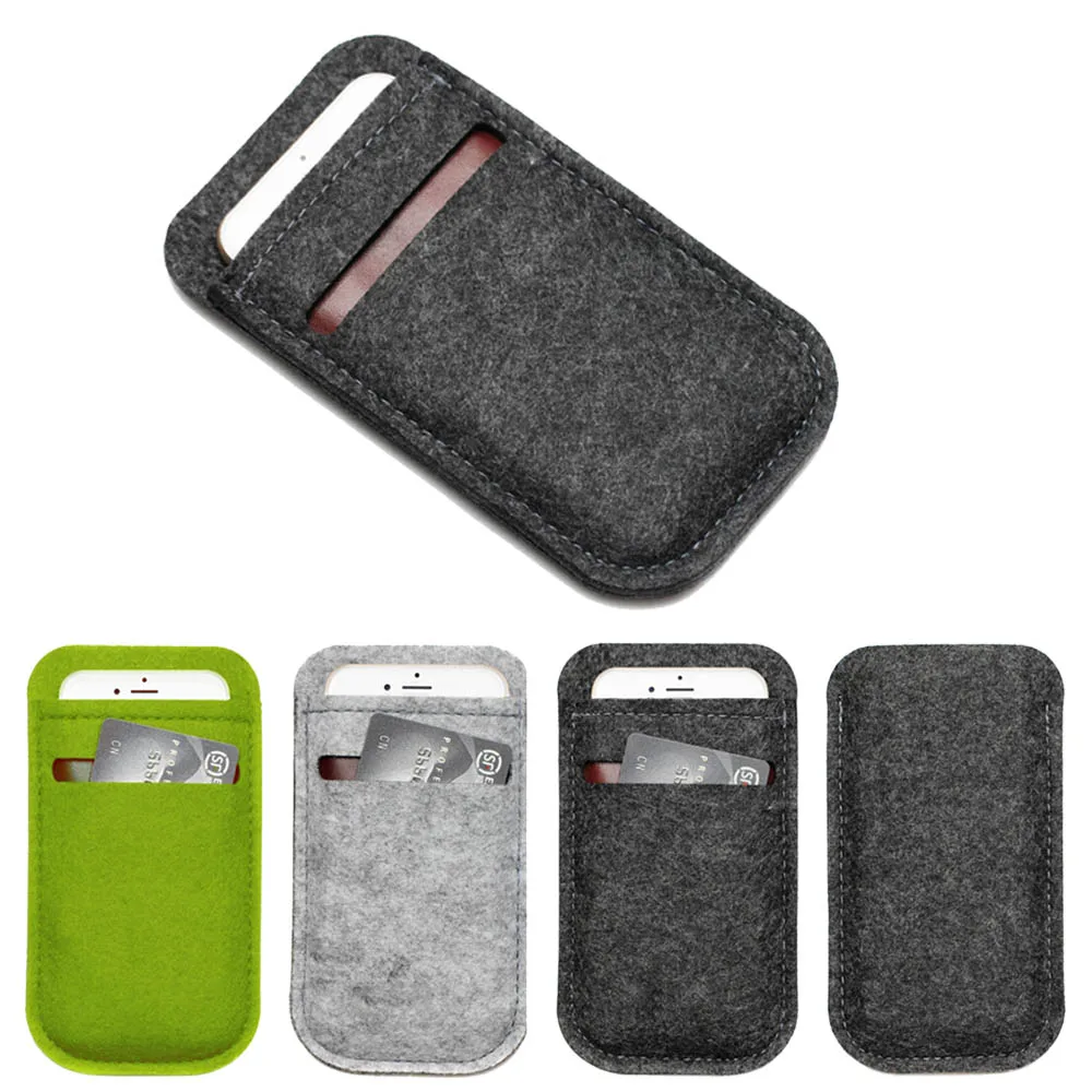 30pcs/lot Universal Mobile Phone Bag Case Cover Wool Felt Wallet Bag For 5.5 inch Cell Phone Pouch Pocket with Card Slot
30pcs/lot Universal Mobile Phone Bag Case Cover Wool Felt Wallet Bag For 5.5 inch Cell Phone Pouch Pocket with Card Slot