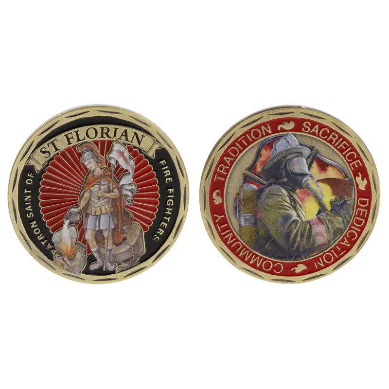 Commemorative Coin America Fire Control Protection ST Florian Collection Art Crafts Gifts Souvenir Collectible Coins
Commemorative Coin America Fire Control Protection ST Florian Collection Art Crafts Gifts Souvenir Collectible Coins