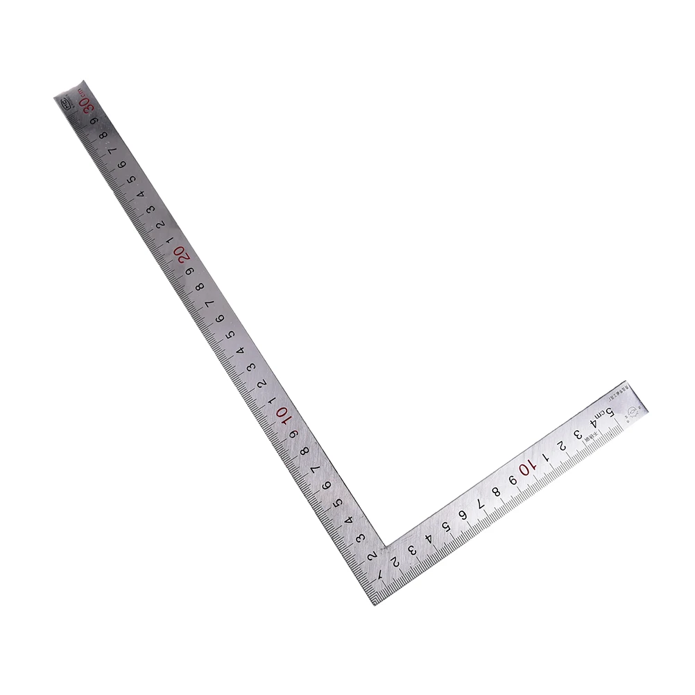 Right Angle Ruler Galvanized Durable 90 Degree Angle Ruler Level 2 50x40 Carbon Steel Engineer Tool High Accuracy for Measure Right Angle Ruler Galvanized Durable 90 Degree Angle Ruler Level 2 50x40 Carbon Steel Engineer Tool High Accuracy for Measure