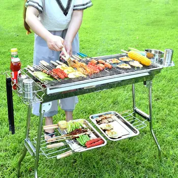 Full set of barbecue tools stainless steel wild charcoal barbecue stove home barbecue outdoor barbecue stove large
Full set of barbecue tools stainless steel wild charcoal barbecue stove home barbecue outdoor barbecue stove large
