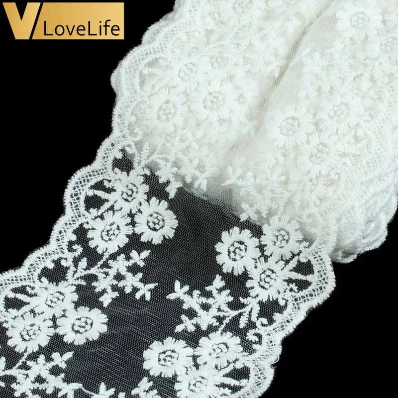2 Yards 12cm Lace Cotton Fabric DIY Ribbon For Clothes Organza Lace Trim Sewing Applique Patchwork Accessaries
2 Yards 12cm Lace Cotton Fabric DIY Ribbon For Clothes Organza Lace Trim Sewing Applique Patchwork Accessaries