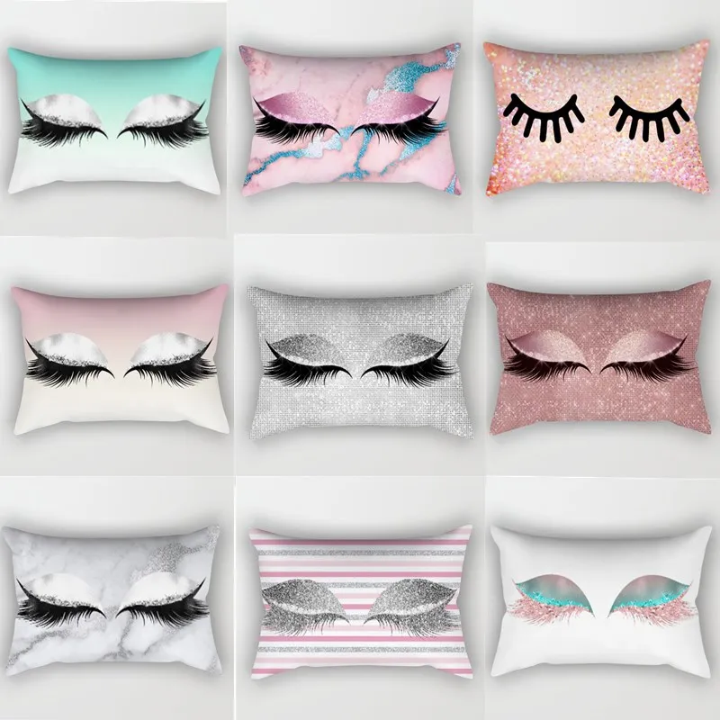 1pcs Creative Eyelash Pillow Case 30x50cm Polyester Throw Pillowcases Beautiful Eyes Home Bed Office Chair Waist Pillow Covers
1pcs Creative Eyelash Pillow Case 30x50cm Polyester Throw Pillowcases Beautiful Eyes Home Bed Office Chair Waist Pillow Covers