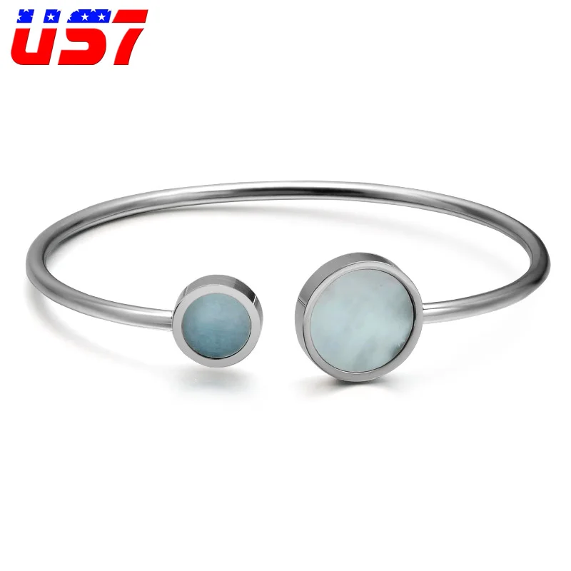 US7 Silver Stainless Steel Female Cuff Cubic Zirconia Bracelets & Bangles Open Nails RSV Bracelets for Ladies Jewelry Gift
US7 Silver Stainless Steel Female Cuff Cubic Zirconia Bracelets & Bangles Open Nails RSV Bracelets for Ladies Jewelry Gift