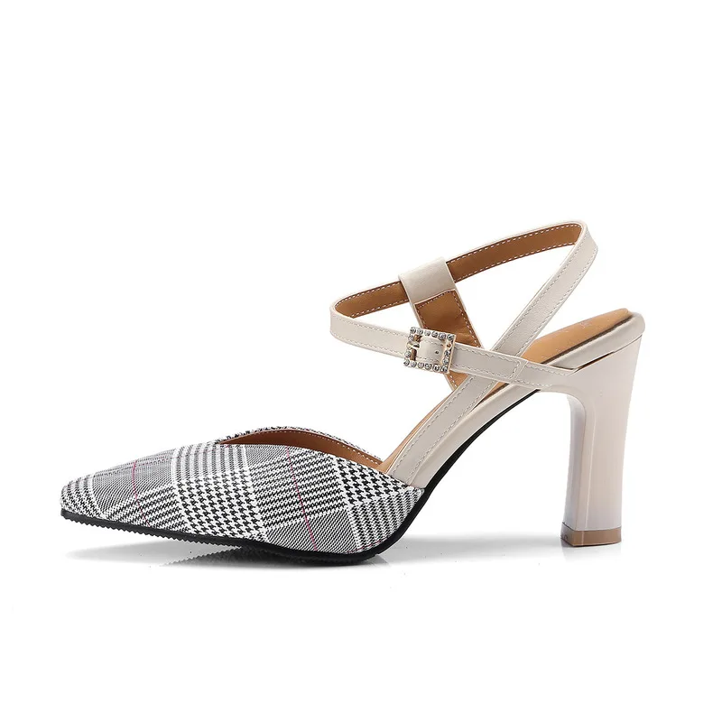 plus size 34-46 Fashion Women Pumps Sandals Jacquard Fabric Plaid High Heel Summer Pointed Toe Shoes Casual Sexy Party Bu
plus size 34-46 Fashion Women Pumps Sandals Jacquard Fabric Plaid High Heel Summer Pointed Toe Shoes Casual Sexy Party Bu
