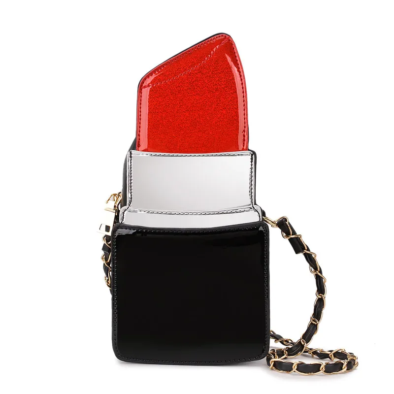 Fun new design pu leather lipstick modeling ladies shoulder bag handbag chain casual purse crossbody messenger bag
Fun new design pu leather lipstick modeling ladies shoulder bag handbag chain casual purse crossbody messenger bag