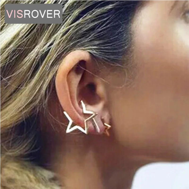 VISROVER The New Fashion Ear Cuff Concise Design Triangle Pentagram Stud Earring Without Piercing 2018 Hot Sale Earrings
VISROVER The New Fashion Ear Cuff Concise Design Triangle Pentagram Stud Earring Without Piercing 2018 Hot Sale Earrings