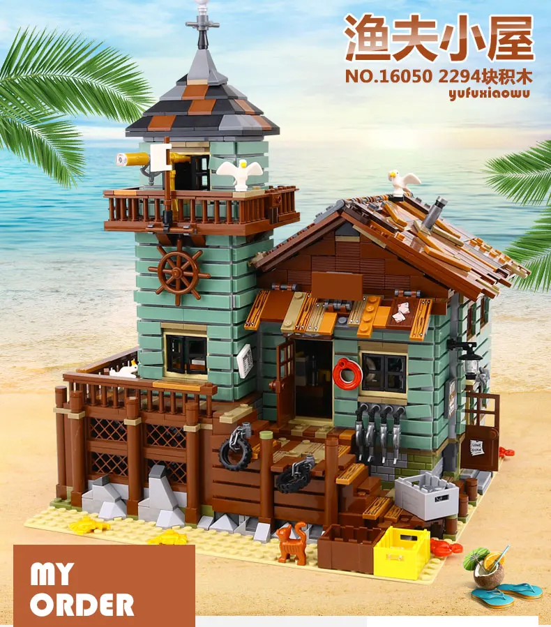 16050 2294Pcs MOC Series Compatible With Legoing 21310 Old Fishing Store Set Building Blocks Bricks Educational Kids birthday
16050 2294Pcs MOC Series Compatible With Legoing 21310 Old Fishing Store Set Building Blocks Bricks Educational Kids birthday