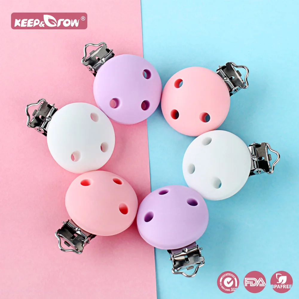 Keep&Grow 3Pcs Round Silicone Nipple Holder BPA Free Slicone Pacifier Clips Baby Teething Teethers For Pacifier Chain Making
Keep&Grow 3Pcs Round Silicone Nipple Holder BPA Free Slicone Pacifier Clips Baby Teething Teethers For Pacifier Chain Making