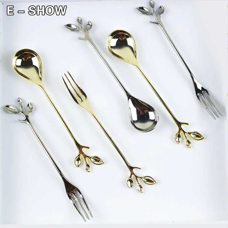 Chic Leaf Fruit Fork Gold Silver European Style Tableware Set Mini Luxury Stainless Steel Dinnerware Forks
Chic Leaf Fruit Fork Gold Silver European Style Tableware Set Mini Luxury Stainless Steel Dinnerware Forks