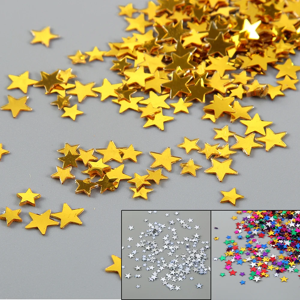 Gold/Silver/Colorful mini Stars PVC loose Sequins Glitter Paillettes for DIY 2018 Nail Art manicure/sewing/wedding decoration
Gold/Silver/Colorful mini Stars PVC loose Sequins Glitter Paillettes for DIY 2018 Nail Art manicure/sewing/wedding decoration