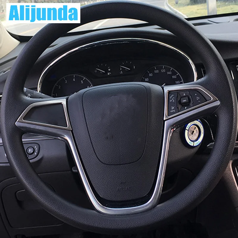 Alijunda stainless steel Car Stainless Steering wheel decoration Trim For VAUXHALL Opel Mokka BUICK ENCORE car styling
Alijunda stainless steel Car Stainless Steering wheel decoration Trim For VAUXHALL Opel Mokka BUICK ENCORE car styling