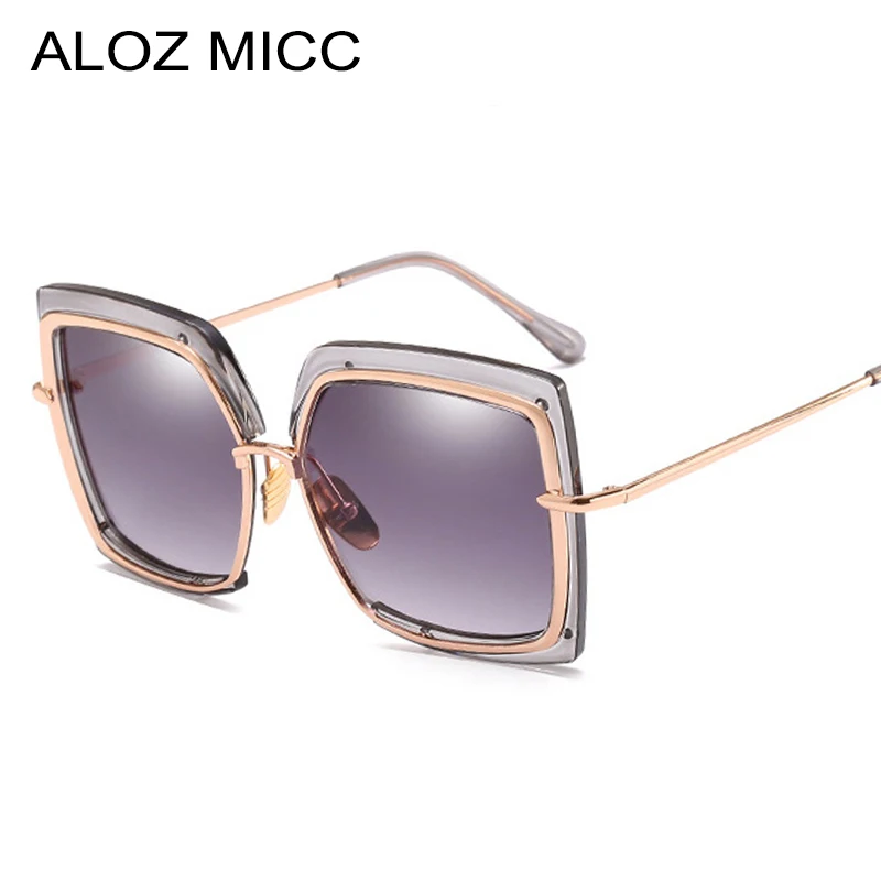 ALOZ MICC Fashion Semi-frame Square Sunglasses Women Alloy Big Frame Colorful Sun Glasses Men Mirror Eyeglasses UV400 Q278
ALOZ MICC Fashion Semi-frame Square Sunglasses Women Alloy Big Frame Colorful Sun Glasses Men Mirror Eyeglasses UV400 Q278