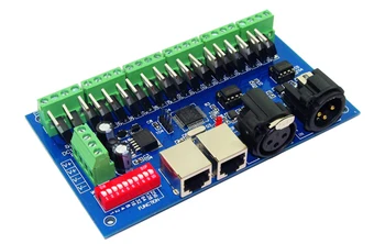 18CH Channel 3A/Ch DMX512 with RJ45 Easy DMX LED Decoder,Controller,Dimmer,Drive For LEDs RGB Strip Modules DC 12-24V
18CH Channel 3A/Ch DMX512 with RJ45 Easy DMX LED Decoder,Controller,Dimmer,Drive For LEDs RGB Strip Modules DC 12-24V
