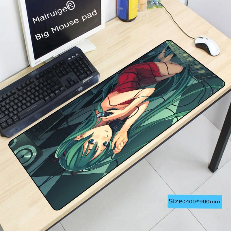 Mairuige Girl Headphones Large Lock Edge Hatsune Miku Anime Mousepad Comfort Computer Desk Mouse pad for Optical Laster Pads
Mairuige Girl Headphones Large Lock Edge Hatsune Miku Anime Mousepad Comfort Computer Desk Mouse pad for Optical Laster Pads