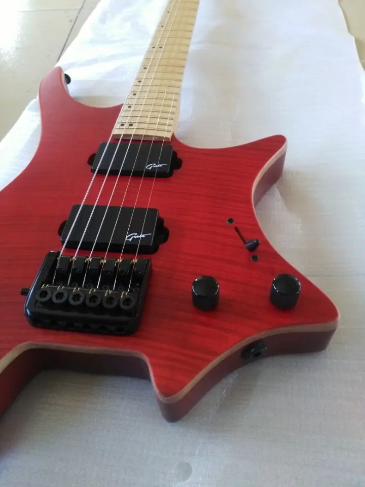 free shipping EMG pickups left handed guitar 24Frets Headless Electric Guitar with Flamed Maple top right handed red cheadless
free shipping EMG pickups left handed guitar 24Frets Headless Electric Guitar with Flamed Maple top right handed red cheadless