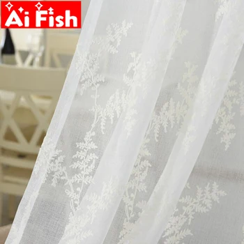 White Screen Linen Yarn Study Dedicated Panels Pine Leaves Embroidery Tulle Curtain For Living Room Bedroom Drapes MY117-40
White Screen Linen Yarn Study Dedicated Panels Pine Leaves Embroidery Tulle Curtain For Living Room Bedroom Drapes MY117-40